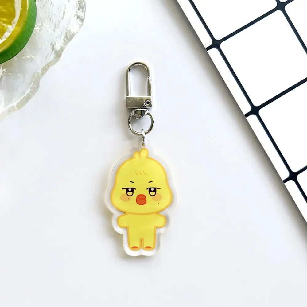 Cartoon Keychain Albums ANITEEZ Key Chain Hongjoong Seonghwa Yunho Yeosang San Keyring Pendant Accessories Fans Gift