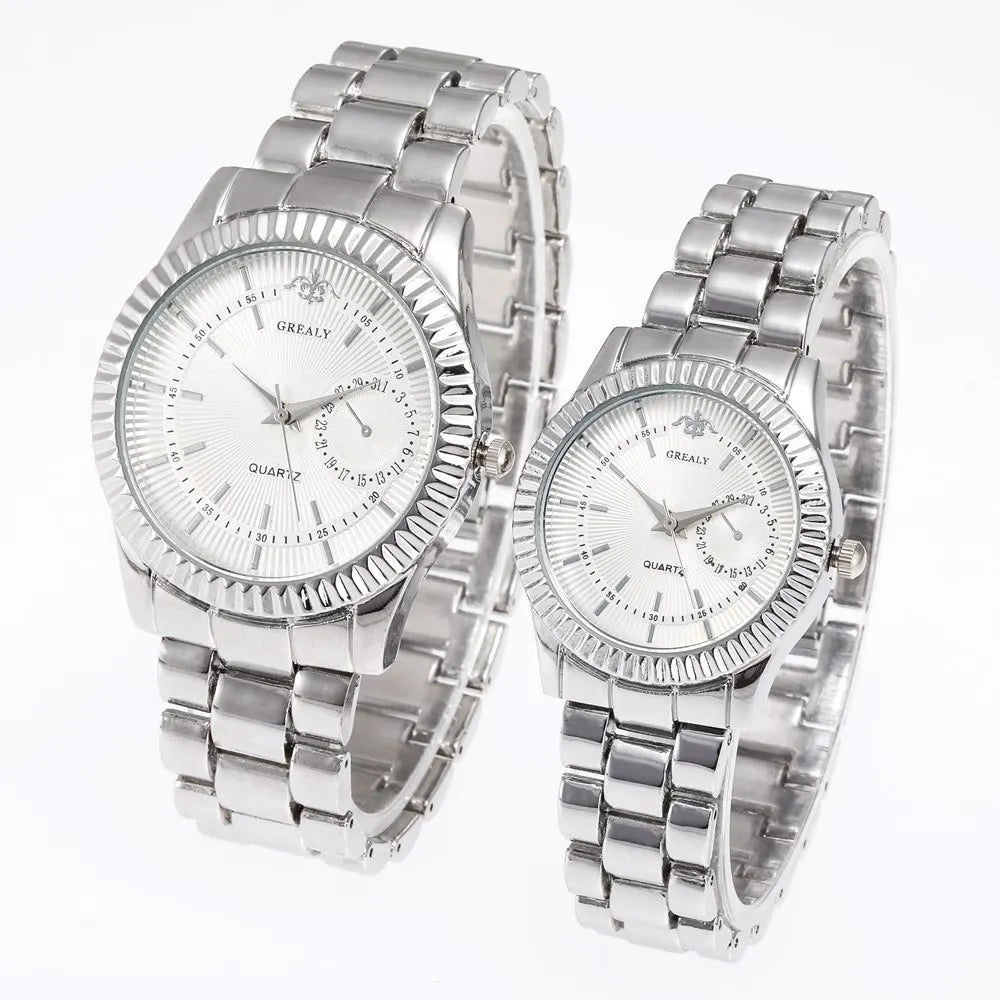 New Fashion Women Watches Ladies Steel Bracelet Wristwatch Lovers Watch Men Women Casual Quartz Watch Relogio Feminino Men Watch