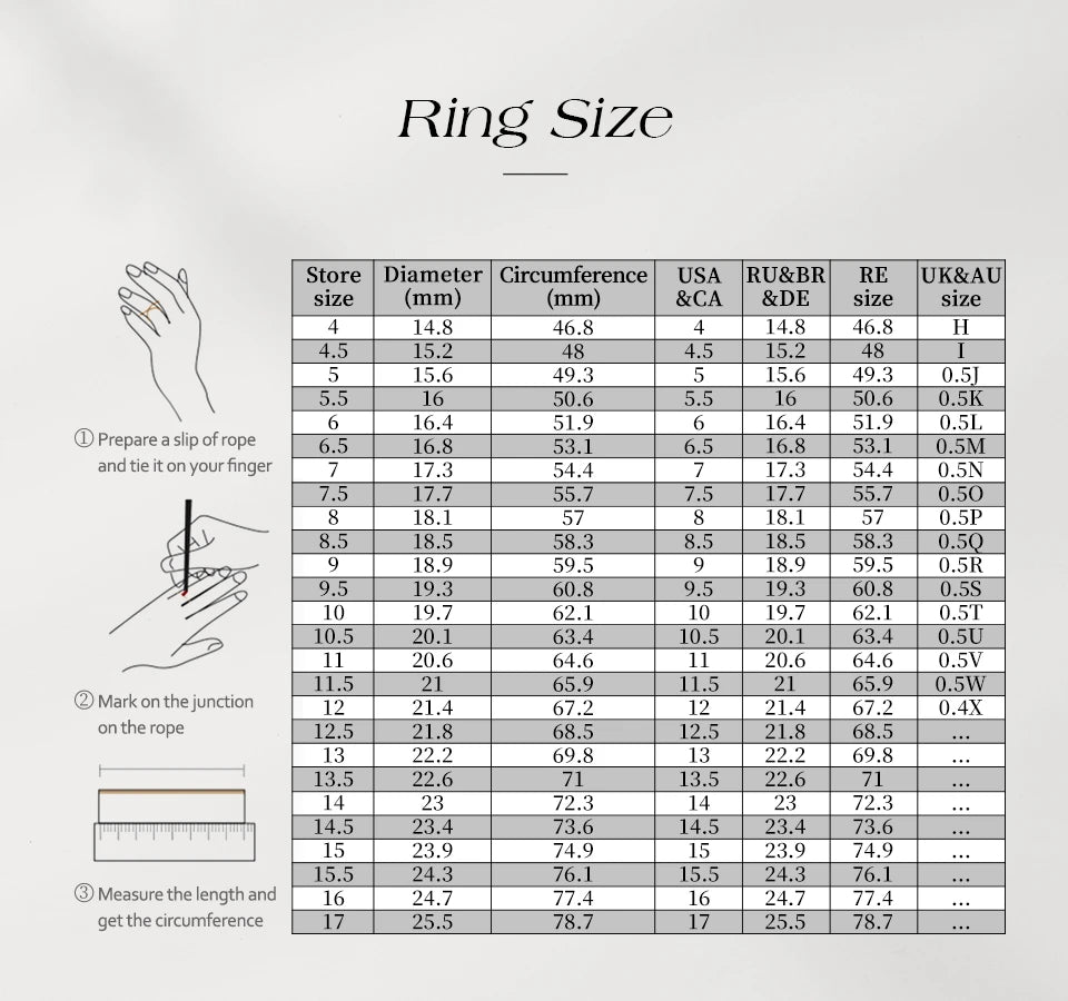 ATTAGEMS 925 Sterling Silver Luxury Full Moissanite Rings 0.3ct DVVS1 Round Cut Sparkling Engagement Band for Women Fine Jewelry