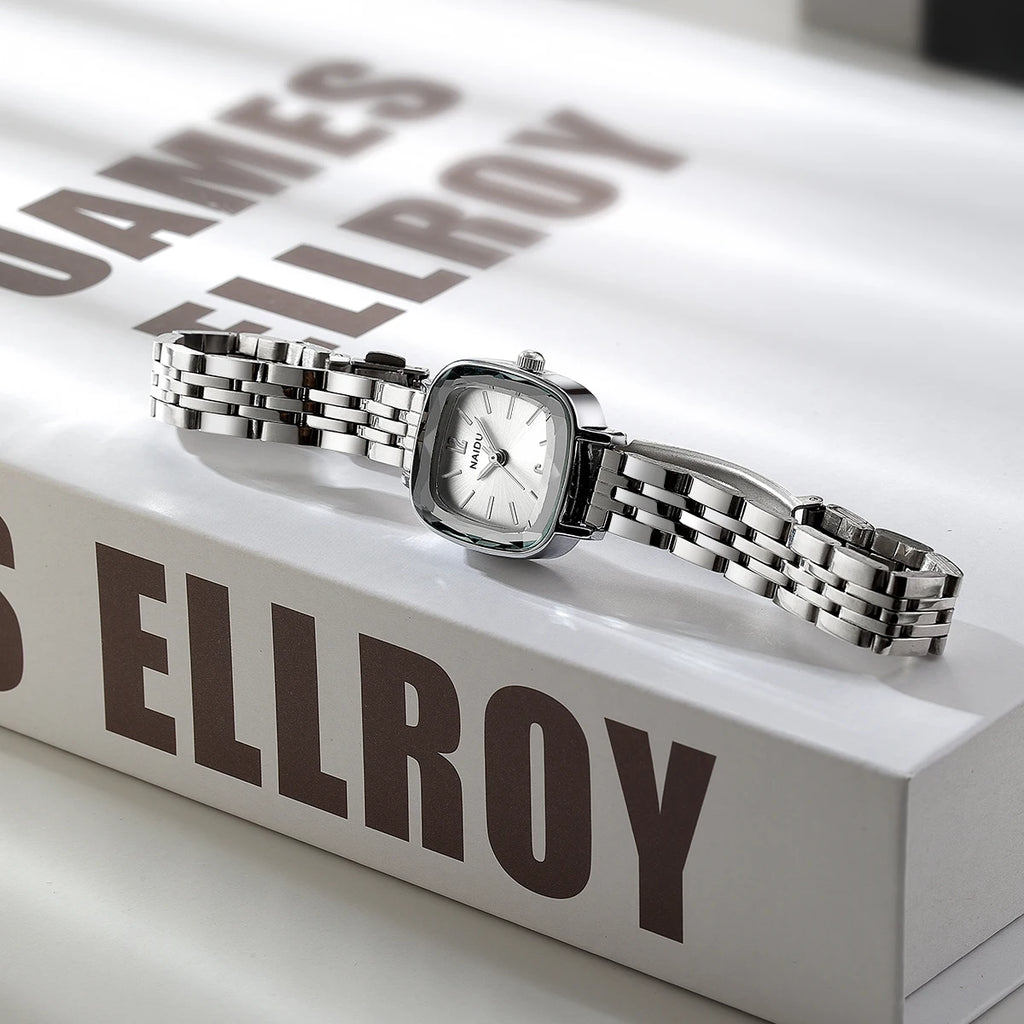 Fashionable Casual Simple Versatile Stainless Steel Strap Quartz Watch Women's Watch