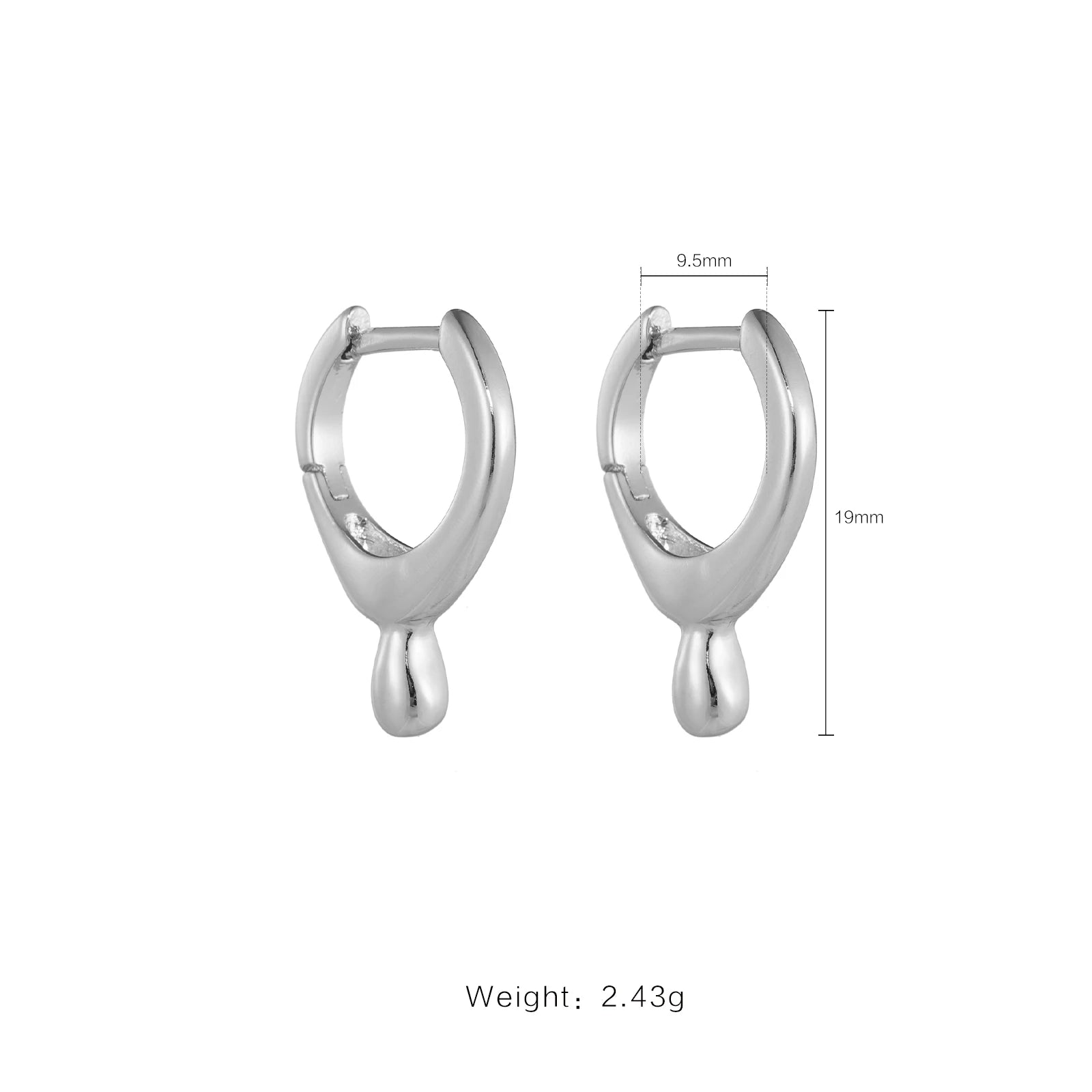 VEWANT Women 925 Sterling Silver Huggies Hoop Earring Fashion Luxury Fine Rock Punk Fine Jewelry 2024 Wedding Party Jewelry