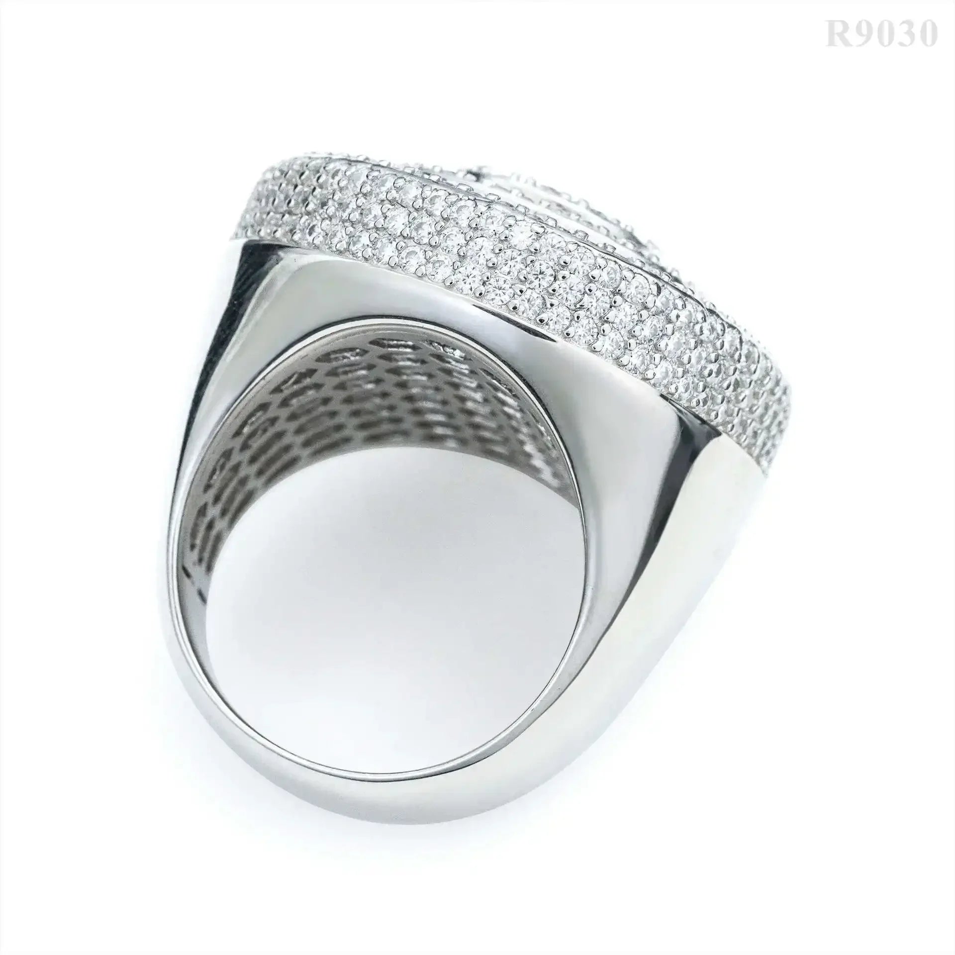 New  Modern Moissanite Rings for Men Hip hop Mosaic Ring Original 925 Sterling Silver Jewelry Moissanite Diamond Rings for Men