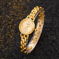 Fashion Quartz Watch for Women Luxury Gold Small Dial Ladies Bracelet Watch Alloy Strap Simple Elegant Women Watch montre femme