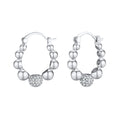 Chunky Huggies Hoop Earrings for Women, Statement Pave Cubic Zirconia Ear Jewelry Hypoallergenic