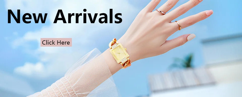 Ladies Simple Watch Fashion Rectangle Gold Quartz Watches Luxury Stainless Steel Waterproof Women's Dress Clock Gift Wristwatch