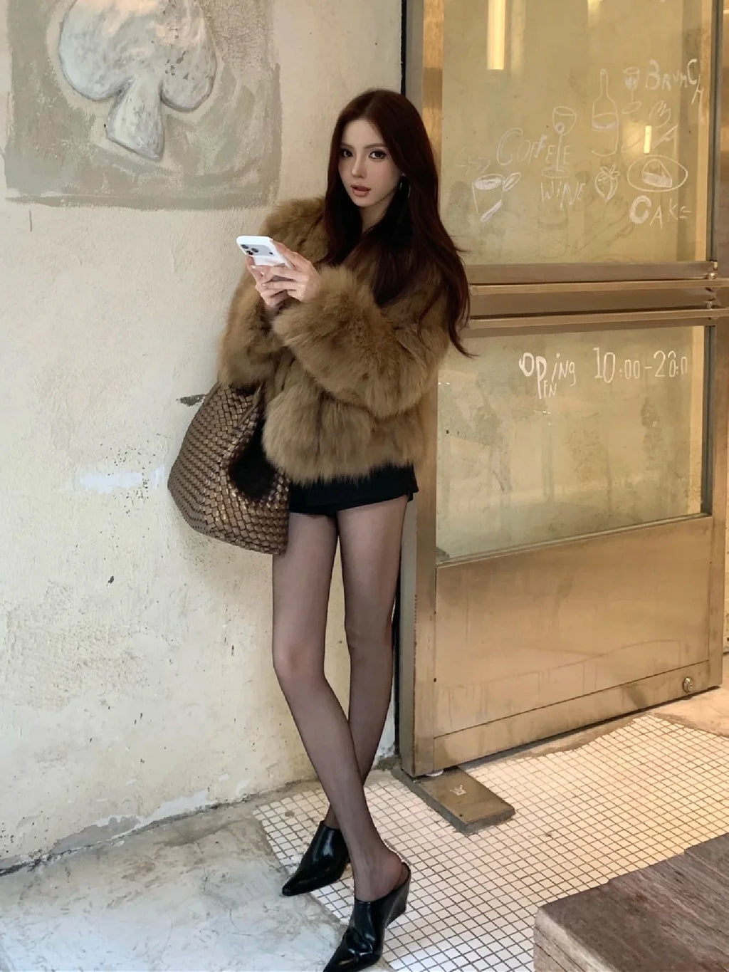 Dulzura Winter Latest Fashion Slim Comfortable Warm Plush Cardigan Jacket Women'S Vintage Elegant Coat Party Club Street Clothes